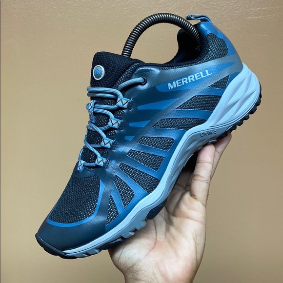 Merrell Siren Edge Q2 “Blue Gray Black” Waterproof Trail Running Sneakers - Picture 10 of 16